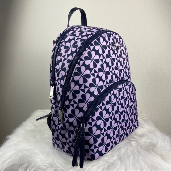Kate Spade Karissa Nylon Clover Large Backpack - Picture 5 of 8